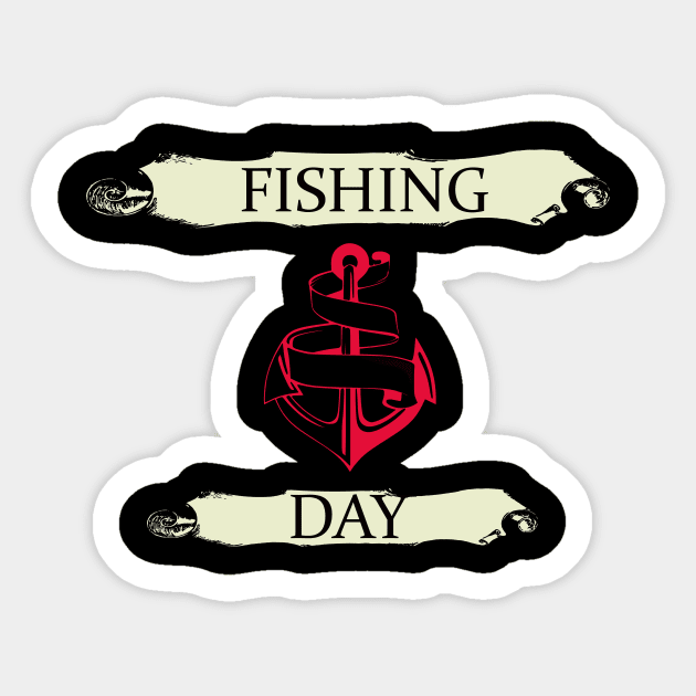 Fishing Day Sticker by Viktor